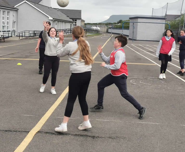 Pupils in playground