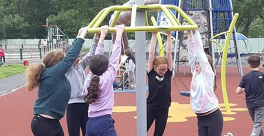 Girls at playground Sligo